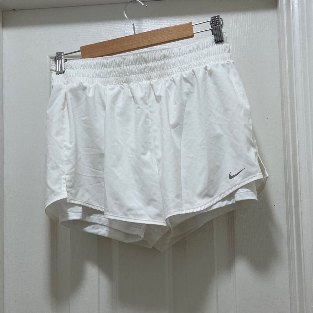 Nike Women's White Sports Shorts